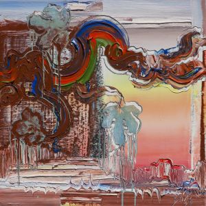 Brixy Horizon 2 2019 oil on canvas 80 x 80 cm