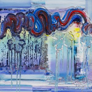 Brixy Horizon 3 2019 oil on canvas 80 x 80 cm