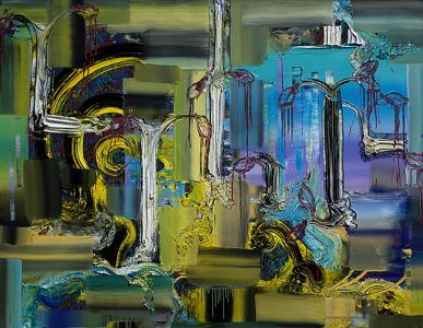 DIETMAR BRIXY_ ST 14_SERIE Surprise HUILE SUR TOILE 140 x 180 cm_2015