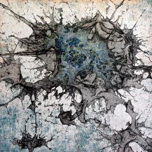 © Nikzad Arabshahi Supernova 2, Acrylics on canvas, 160x160 cm