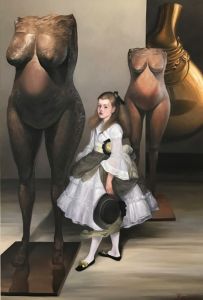 THIERRY BRUET NANAS 195 X 130 2018 OIL ON CANVAS