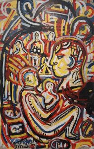 Jean Starck - Yamana Jona - Acrylique sur toile - 2005 - 130 x 89 cm